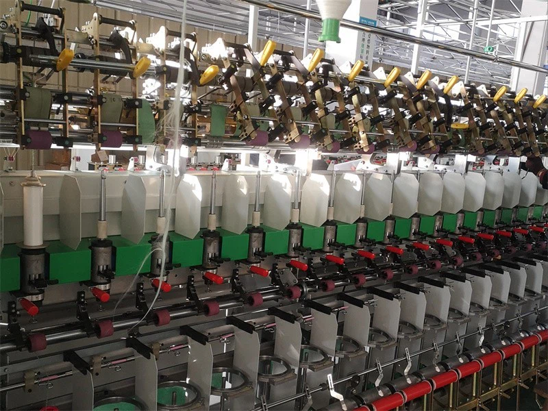 Ring Spindle Bobbin Three Color Fancy Twisting Machine factory